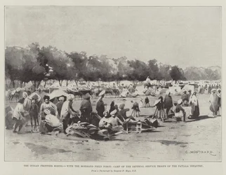 The Indian Frontier Rising, with the Mohmand Field Force, Camp of the Imperial Service Troops of the Patiala Infantry